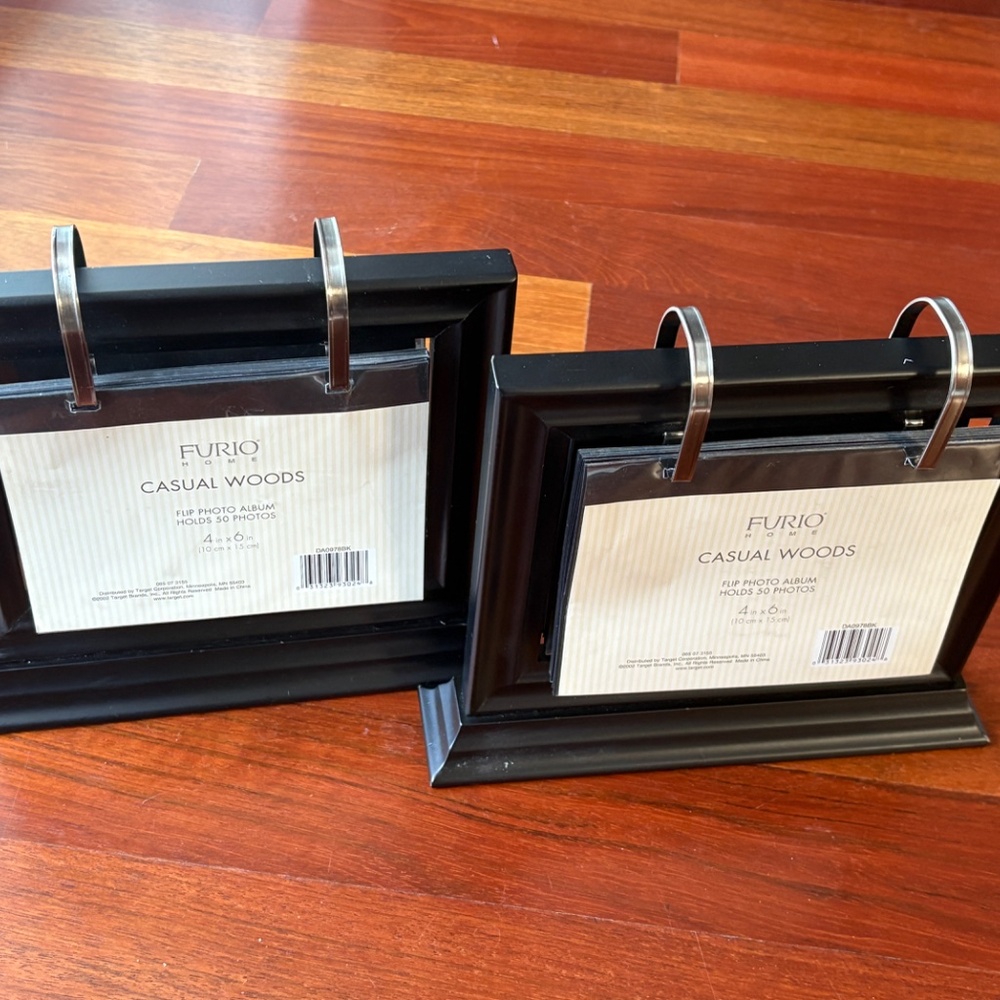 Furio Home Black Flip Photo Album Frame - NWOT